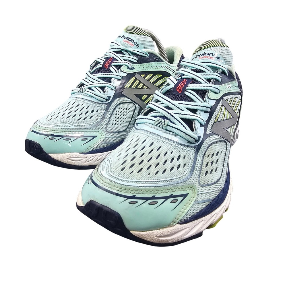 New Balance 860v7 Womens 8.5 2E Wide Ozone Blue Mint Running Shoes W860WB7